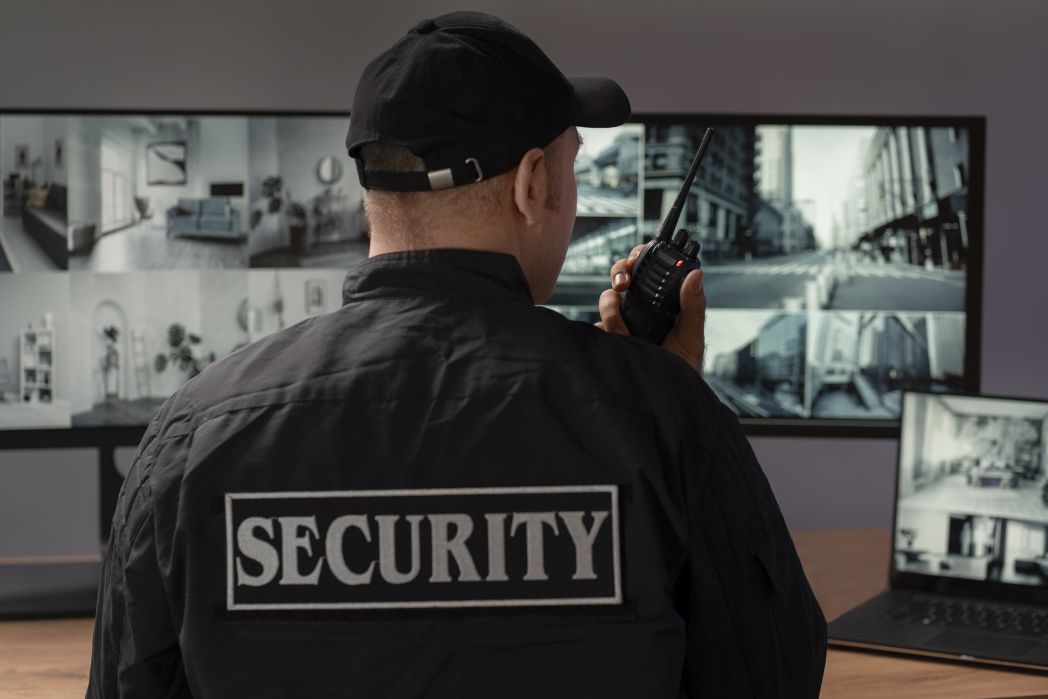 Professional security guard in uniform - Atlantic Private Security Inc. licensed and insured security services in Los Angeles, California
